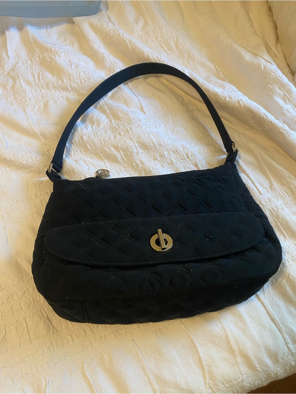 Vera Bradley Black Fabric Shoulder Bag